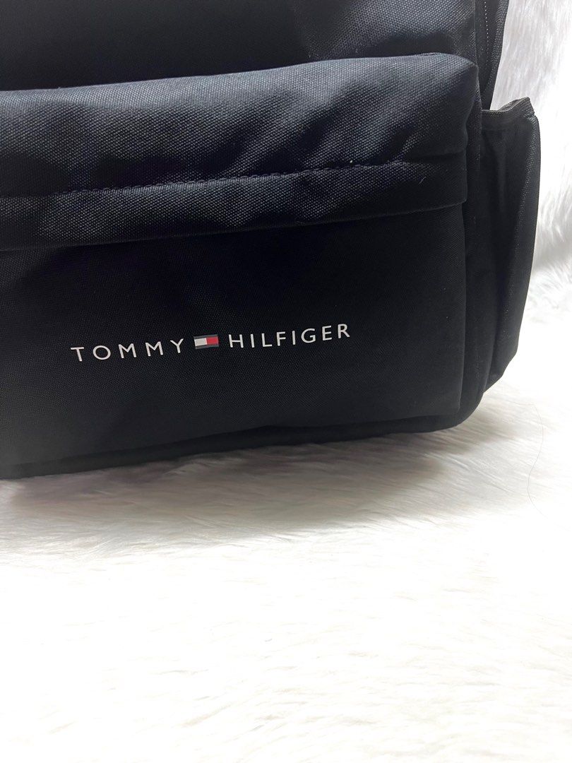 Tommy Hilfiger TH Men’s Campus Nylon Canvas Black Backpack (Category: Backpacks) located in Manila. Submitted by Authentic.Hub (Listing ID 1348354649, Image 3). Description: Tommy Hilfiger TH Men’s Campus Nylon Canvas Backpack. Color: Black Dimensions (in inches): L 14 x W 6 x H 18 Guaranteed original. Brand new with tag. Personally imported from USA. On hand. Ready for delivery. .