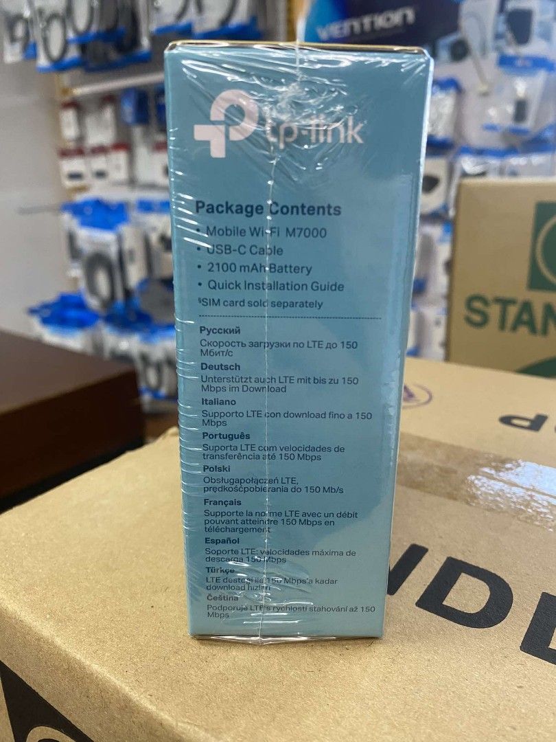 TP-Link M7000 4G LTE Mobile Pocket Wi-Fi (Category: Networking) located in Pasig City. Submitted by techubstoreandaccessories (Listing ID 1348225819, Image 2). Description: TP-Link M7000 4G LTE Mobile Pocket Wi-Fi Ready for Pick Up / Delivery ‼️ 📌 DETAILS: ✅Actual Picture Posted. ✅BRAND NEW & ORIGINAL. ✅7 Days Replacement for Factory Defects and 1year Warranty. (Terms and conditions apply) --------------------------------------- PAYMENTS/DELIVER