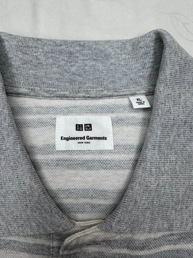 Uniqlo Engineered Garments Striped Polo (Category: Tshirts & Polo Shirts) located in Puchong. Submitted by starshopppp (Listing ID 1348413053, Image 3). Description: Size: XL Condition: As good as new. Worn twice..