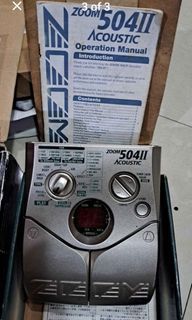 Zoom 504II acoustic guitar pedal
