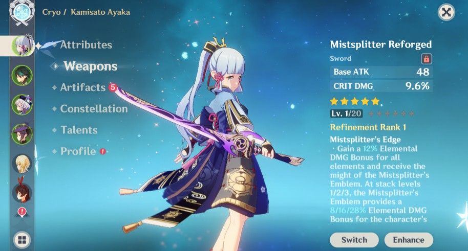 Ayaka Sig, Xiao AR7 Starter Genshin Impact (Category: Others) located in Caloocan City. Submitted by rurugenshin (Listing ID 1345108656, Image 3). Description: Check my profile for more accounts! *Ayaka, Xiao And Ayaka Signature Weapon - Mistsplitter And 5 star weapon - Haran Geppaku Futsu AR7 Unset Email and Unset Birthday Asia Server SAFE: First Owner - Manually Rolled Account Not Abyss Hacked 650 php Payment using gcash. Review after transacti