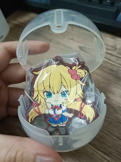 BANDAI HOLOLIVE Haachama (Akai Haato) Gashapon  Gacha Rubber Keychain Ball Chain