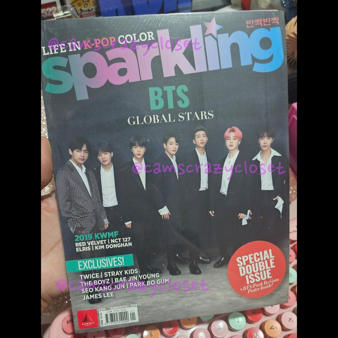 BTS Sparkling Magazine (sealed) (Category: Magazines) located in Antipolo. Submitted by camsiedoodledoo (Listing ID 1345110459, Image 1). Description: Details: • sealed (never opened).