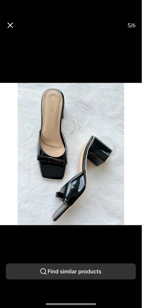 Celestialshoeph Rae Coquette Black 2.5” heels (Category: Heels) located in Pasig City. Submitted by karughstuff (Listing ID 1345031512, Image 1). Description: P400 - bnew, just fitted - 2.5” heel - size 10, 26cm - rfs: wrong size 🛍️🛍️ discount if you’re buying more than 1 item payment: gcash, bpi, bdo shipping: ggx, grab, lalamove meetup: bgc (fort strip/oneboni area).