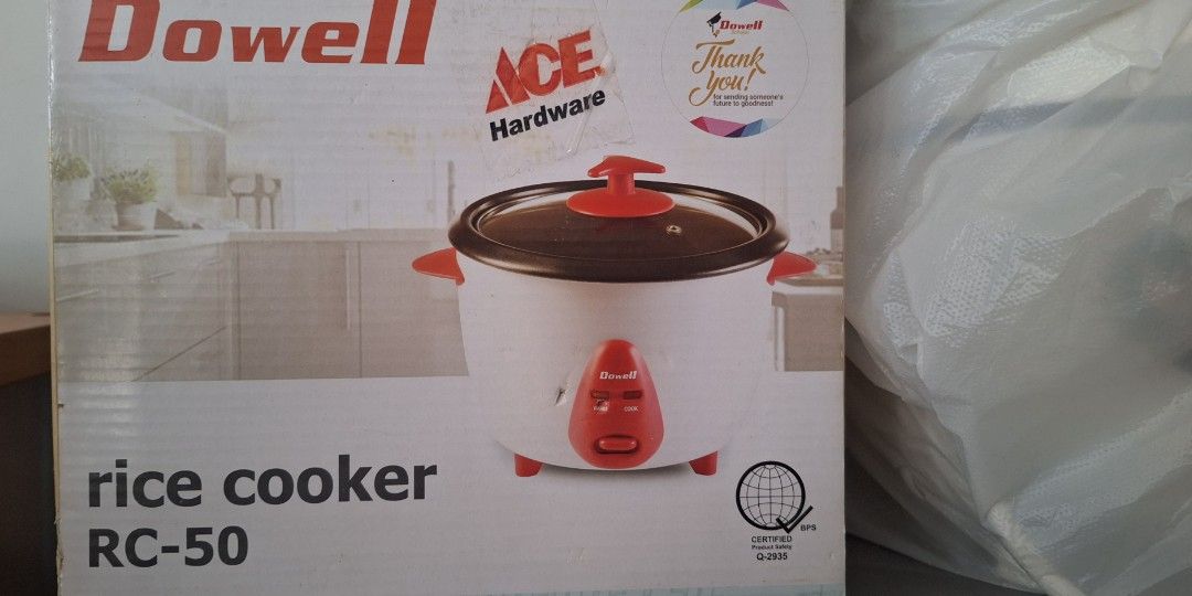 Dowell 5 cups rice cooker (Category: Cookers) located in Manila. Submitted by singingmamay (Listing ID 1344959300, Image 1). Description: used.need to replace inner cooker gcash payment only no more haggling.