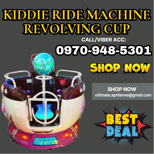 FOR SALE KIDDIE RIDE MACHINE REVOLVING CUP FOR KIDS, Looking For on ...