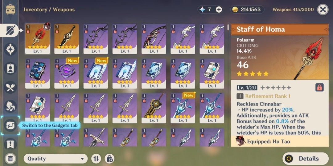 Hutao Sig AR7 Starter Genshin Impact (Category: Others) located in Caloocan City. Submitted by rurugenshin (Listing ID 1345111997, Image 2). Description: Check my profile for more accounts! *Hutao And Signature Weapon - Staff of Homa AR7 Unset Email - Unset Birthday Asia Server SAFE: First Owner - Manually Rolled Account Not Abyss Hacked 650 php Payment using gcash. Review after transaction..