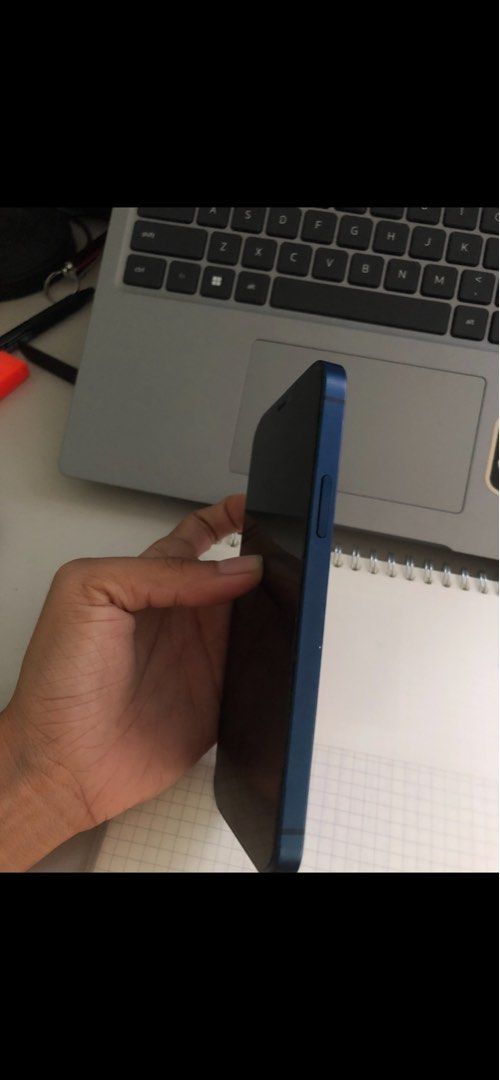 Iphone 12 Blue (Category: iPhone 12 Series) located in Manila. Submitted by loisezunie42370 (Listing ID 1345072692, Image 1). Description: All original 256gb No issues All camera working well Lady owned Battery 77% orig Unit only Rfs upgrade to 12 promax. .