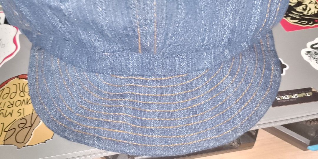 Levi's Peaky Blinders Hat (Category: Caps & Hats) located in Quezon City. Submitted by neverfoundland (Listing ID 1345095009, Image 1). Description: Bran new Levi's Denim Peaky Blinder hat Small to medium size no price tag.