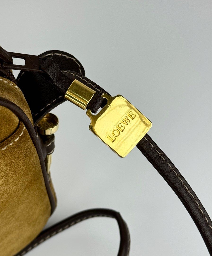 LOEWE Amazona Suede (Category: Luxury Bags & Wallets) located in Manila. Submitted by luvluxe.mnl (Listing ID 1344938593, Image 3). Description: Authentic Vintage Small size With minimal stain inside but is unnoticeable when worn Very good condition.