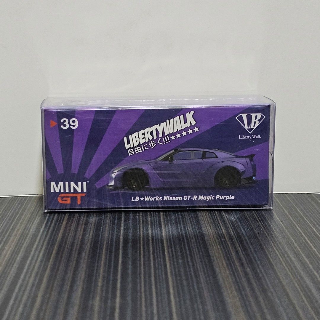MINI GT #39 LB Works Nissan GTR Magic Purple, Hobbies & Toys, Toys