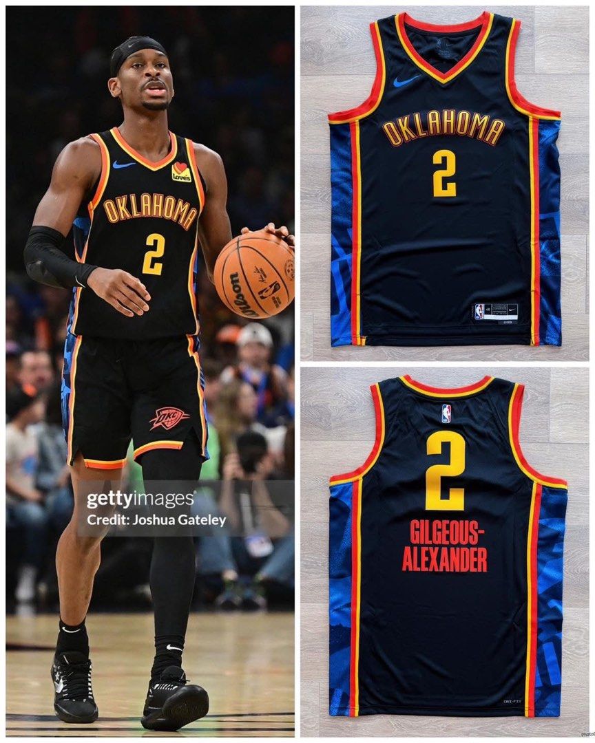 Nba Nike SGA OKC 24/25 City Sw jersey🌟, 男裝, 運動服裝