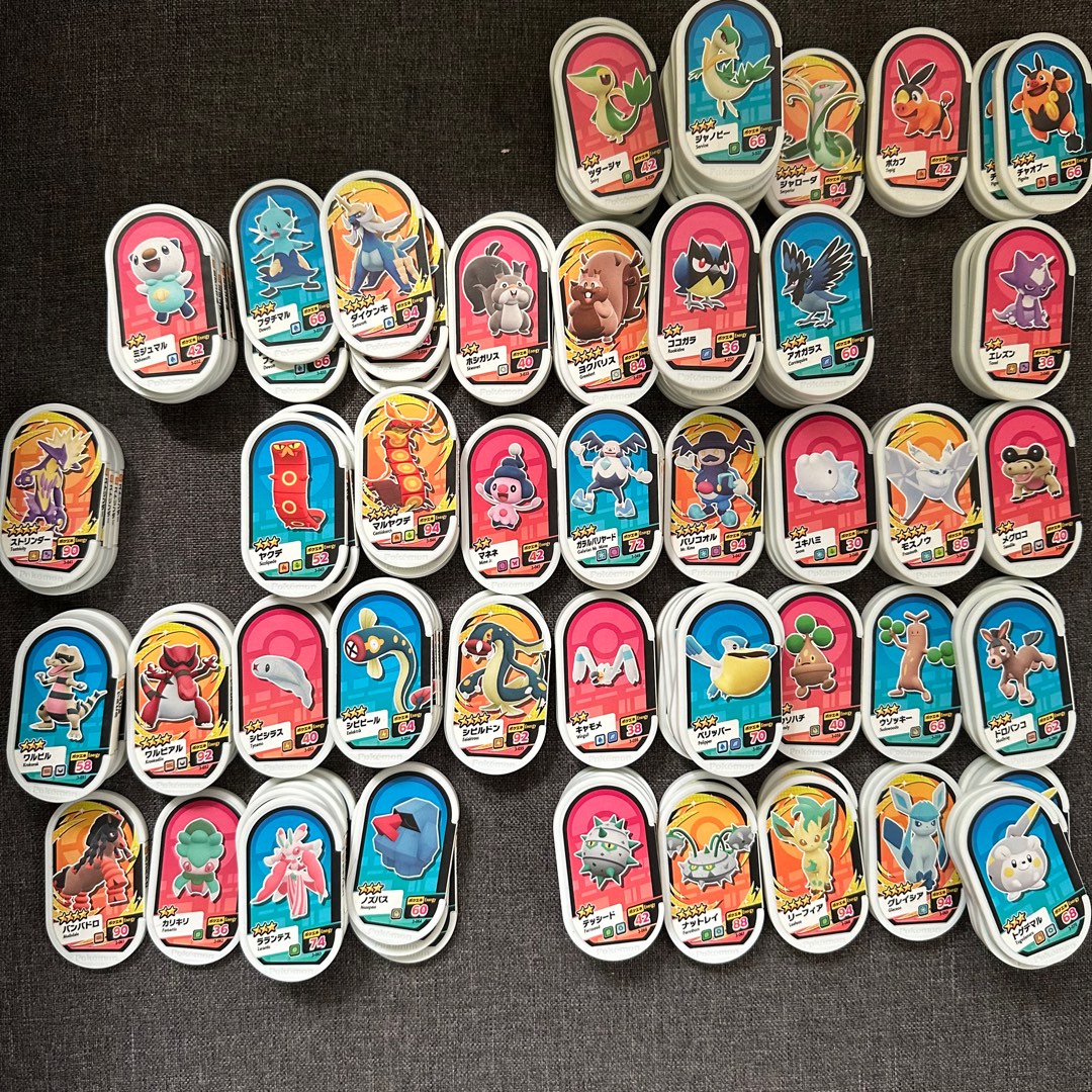 Pokemon Mezastar Chips Bundle - 42 pieces random, Hobbies & Toys, Toys ...