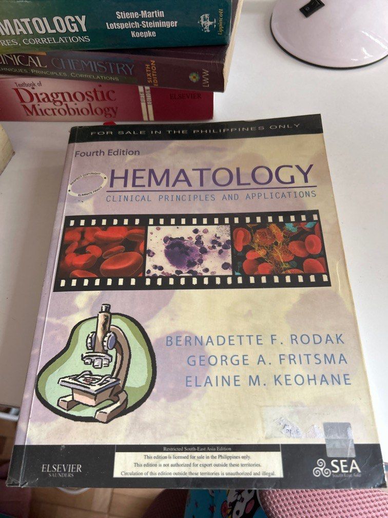 RODAK hematology clinical principles and application 4th edition (Category: Textbooks) located in Quezon City. Submitted by osmosells (Listing ID 1344942989, Image 1). Description: — dm me for more photos — minimal highlights .