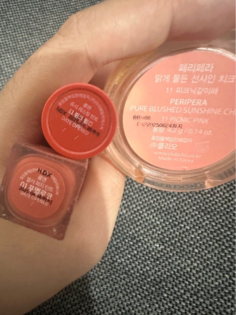 [SET] Peripera & Romand Lip, Blush, Concealer Set (Category: Makeup) located in Manila. Submitted by jean_closet (Listing ID 1345016063, Image 3). Description: First to send an offer gets this bundle for 350 only ‼️ I am almost reaching my reply limit so pls only make an offer if you are 100% sure. Last price. Selling low already. Brandnew with box: Romand Pink Pumpkin 5 times max use: Peripera Blush Picnic Pink, Peripera Natural Beige Concealer,