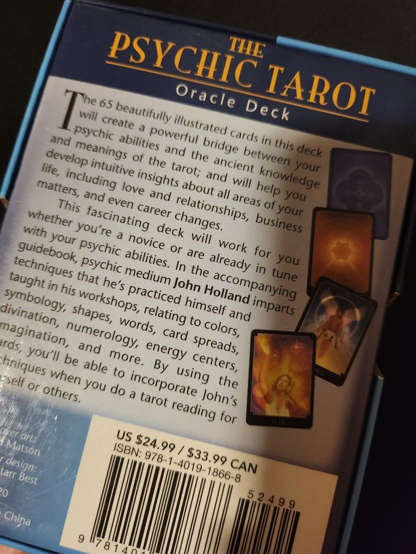 The Psychic Tarot Oracle Deck - John Holland (Category: Storybooks) located in San Fernando. Submitted by ashlesha (Listing ID 1345071702, Image 2). Description: .
