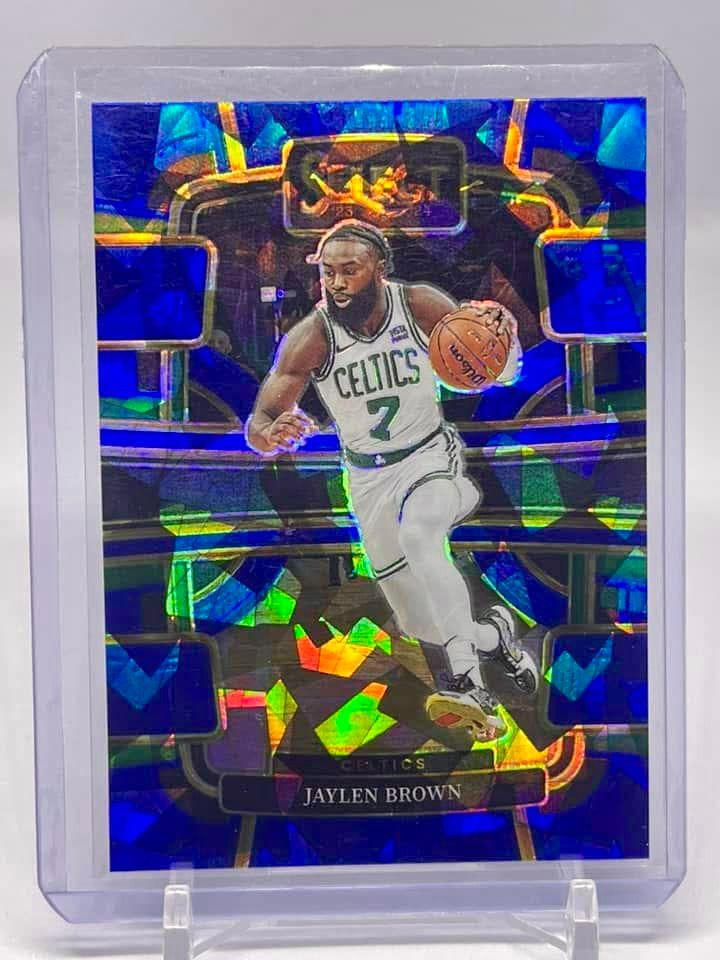 2023-24 Select Jaylen Brown #22 Concourse Blue Cracked Ice (Category: Raw Singles) located in Quezon City. Submitted by hobbyboxph (Listing ID 1348453789, Image 1). Description: 2023-24 Select Jaylen Brown #22 Concourse Blue Cracked Ice for sale‼️ ***See pics for the card condition. Please use photos provided for your own assessment. What you see is what you get. ***No low balling. Low ballers will be ignored. ***Comes with card sleeves and toplo
