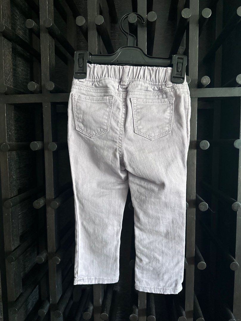 2-3yo Light purple jeans (unisex) (Category: Babies & Kids Fashion) located in Taguig. Submitted by kyli. (Listing ID 1348521640, Image 2). Description: washed but now worn.