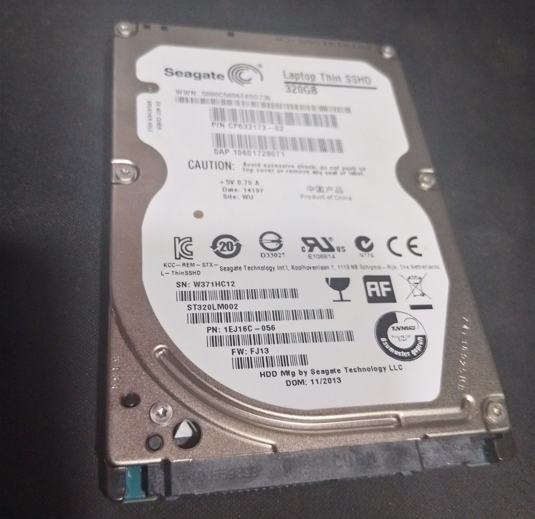 320GB Solid State Hybrid Drive SSHD (Category: Hard Disks & Thumbdrives) located in Cainta. Submitted by whiteelephantph (Listing ID 1348618670, Image 1). Description: .