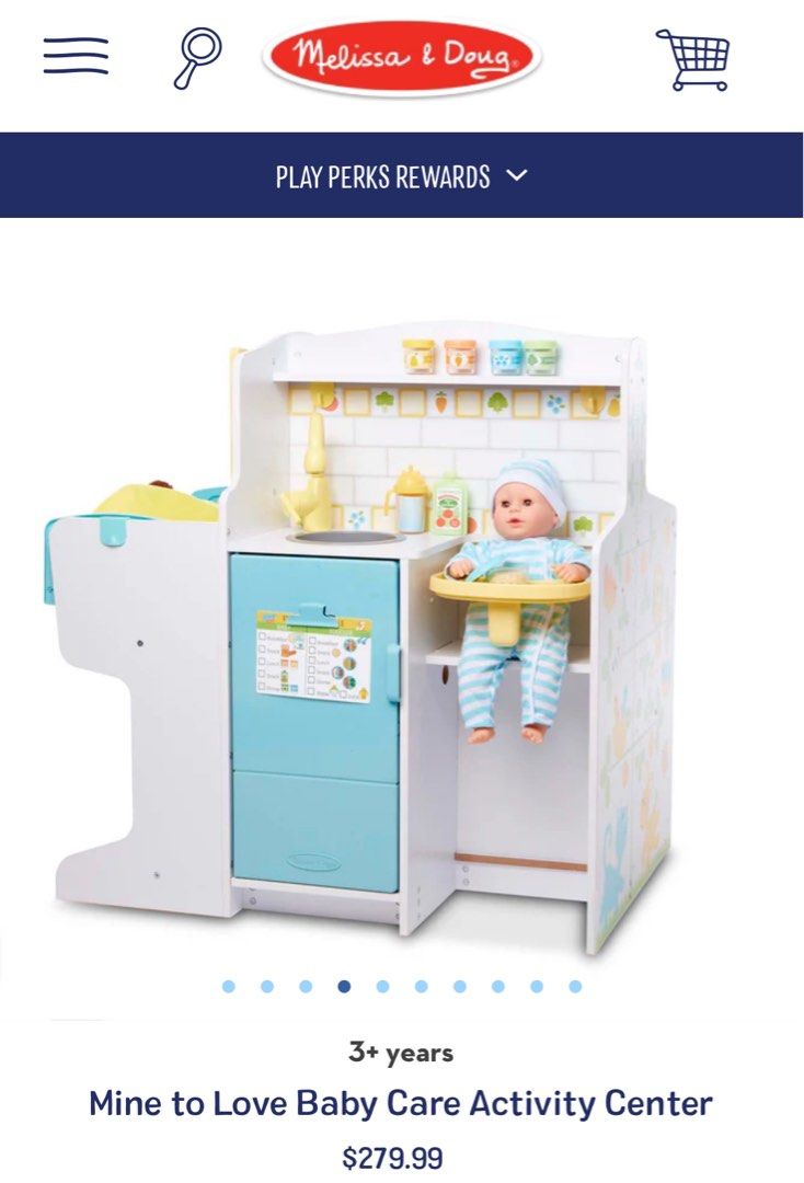 💯Auth Melissa & Dough baby care set (Category: Infant Playtime) located in Makati City. Submitted by brandedshopoffers (Listing ID 1348612456, Image 1). Description: 💯Authentic Melissa & Doug baby care set (US brand) kids play from 1-10yrs old This is a perfect nursery toy for your little one. Even adults can enjoy playing this cute and adorable play set ❣️ Price: 10k Note: accessories are included.