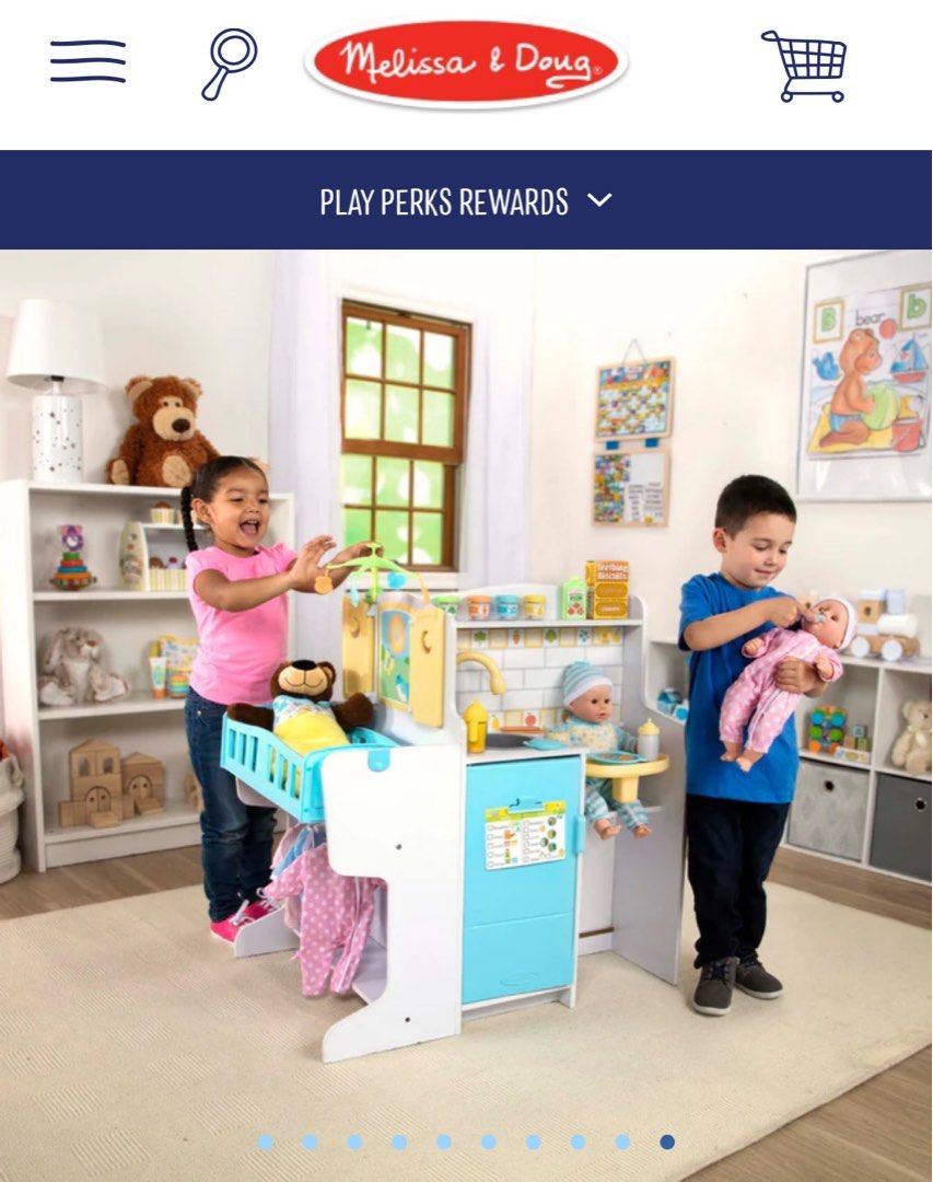 💯Auth Melissa & Dough baby care set (Category: Infant Playtime) located in Makati City. Submitted by brandedshopoffers (Listing ID 1348612456, Image 3). Description: 💯Authentic Melissa & Doug baby care set (US brand) kids play from 1-10yrs old This is a perfect nursery toy for your little one. Even adults can enjoy playing this cute and adorable play set ❣️ Price: 10k Note: accessories are included.