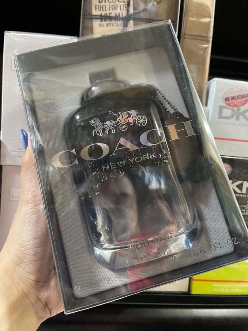 Authentic Coach Black New York 200ml (Category: Fragrance & Deodorants) located in Paranaque City. Submitted by TcAnne (Listing ID 1348435385, Image 1). Description: 100% Authentic Coach Black New York for Men 200ml US bought Moneyback if proven fake.