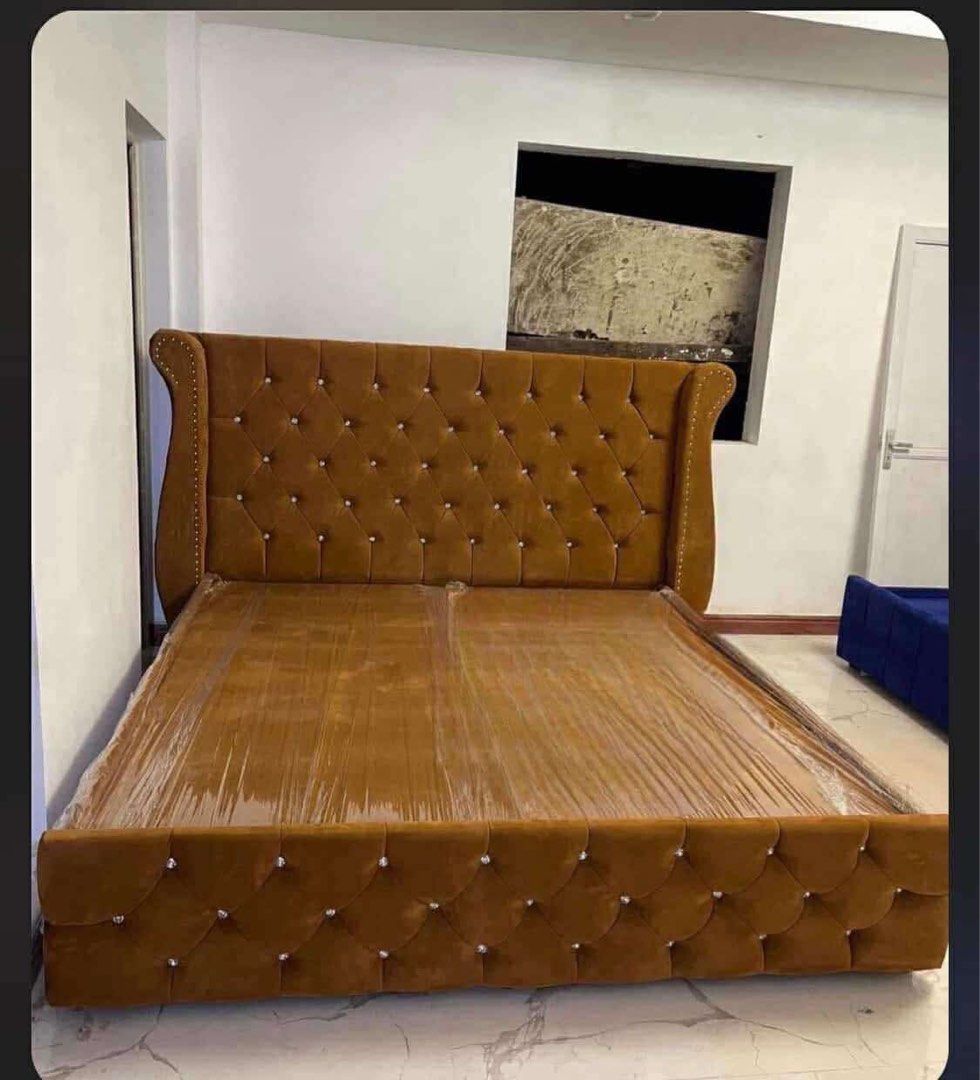 Bed frame only (Category: Bed Frames & Mattresses) located in Marikina City. Submitted by eannacruz27 (Listing ID 1348570264, Image 2). Description: YANNAH FURNITURE BED FRAME SALE‼️SALE‼️SALE‼️ 🫶FREE ONE SIDE TABLE QUEEN TO KING SIZE🫶 ▫️Made to order So Brand new, ▫️Legit 💯 ▫️All size available ▫️ tested by many so guaranteed! ALL SIZE AVAILABLE ‼️ ▫️Single size (36 by 75) ▫️Double size (48 by 75) ▫️Full Double size (54 by 75) ▫️Queen size (6