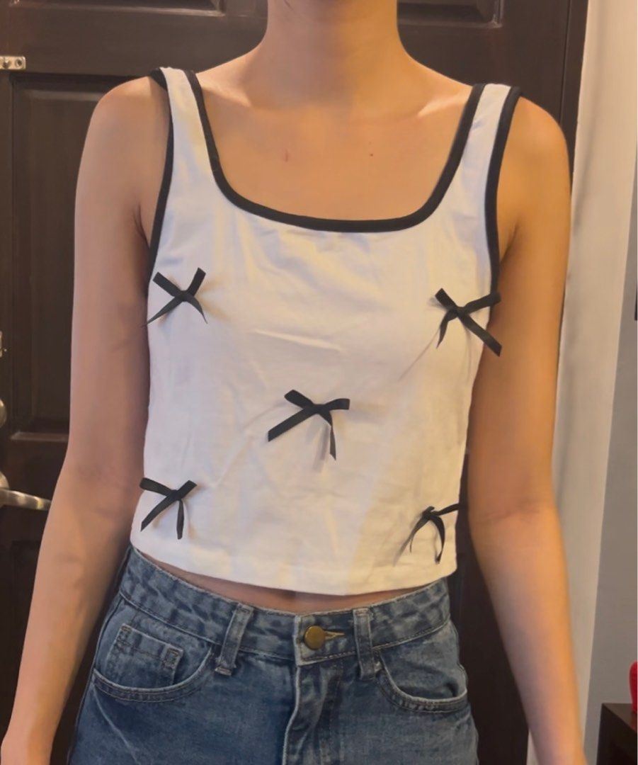 Coquette Bow Tanktop (Category: Others Tops) located in Manila. Submitted by bbstyle___ (Listing ID 1348547822, Image 1). Description: .