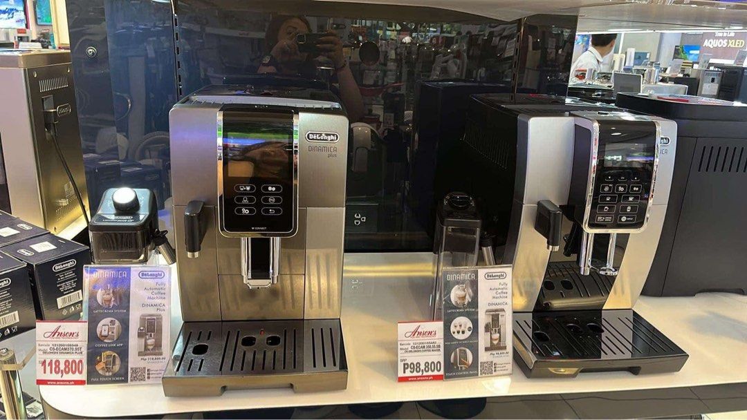 DELONGHI COFFEE MACHINE (Category: Coffee Machines & Makers) located in Quezon City. Submitted by maryann.dimalanta (Listing ID 1348593834, Image 3). Description: DELONGHI COFFEE MAKER Ec9155.mb Srp 48,800 Cash 38,800 Ec9155.rd Srp 48,800 Cash 38,800 Ec9355.m Srp 68,800 Cash 54,700 Ecam610.75mb Srp 168,800 Cash 133,600 Evan-650.85 ms Srp 198,800 Cash 156,900 Ecam370.95t Srp 118,800 Cash 94,900 Ecam350.55sb Srp 98,800 Cash 77,900 Ecam290.81tb Srp 