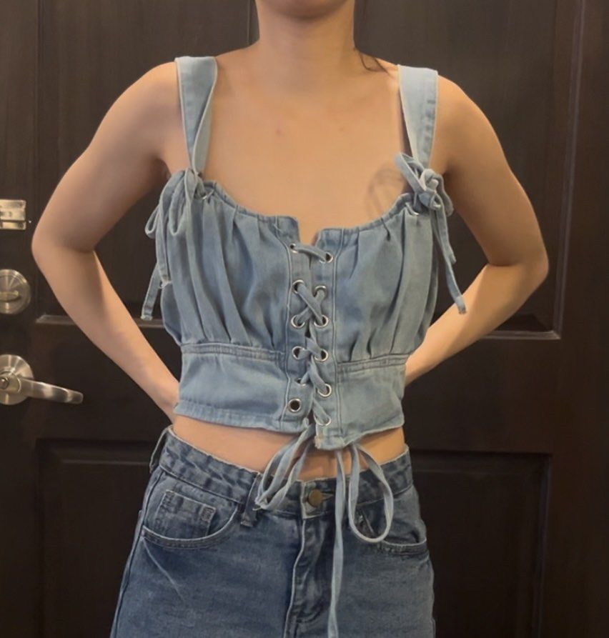 Denim Corset Top (Category: Others Tops) located in Manila. Submitted by bbstyle___ (Listing ID 1348548101, Image 1). Description: .