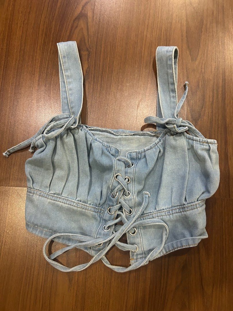 Denim Corset Top (Category: Others Tops) located in Manila. Submitted by bbstyle___ (Listing ID 1348548101, Image 2). Description: .