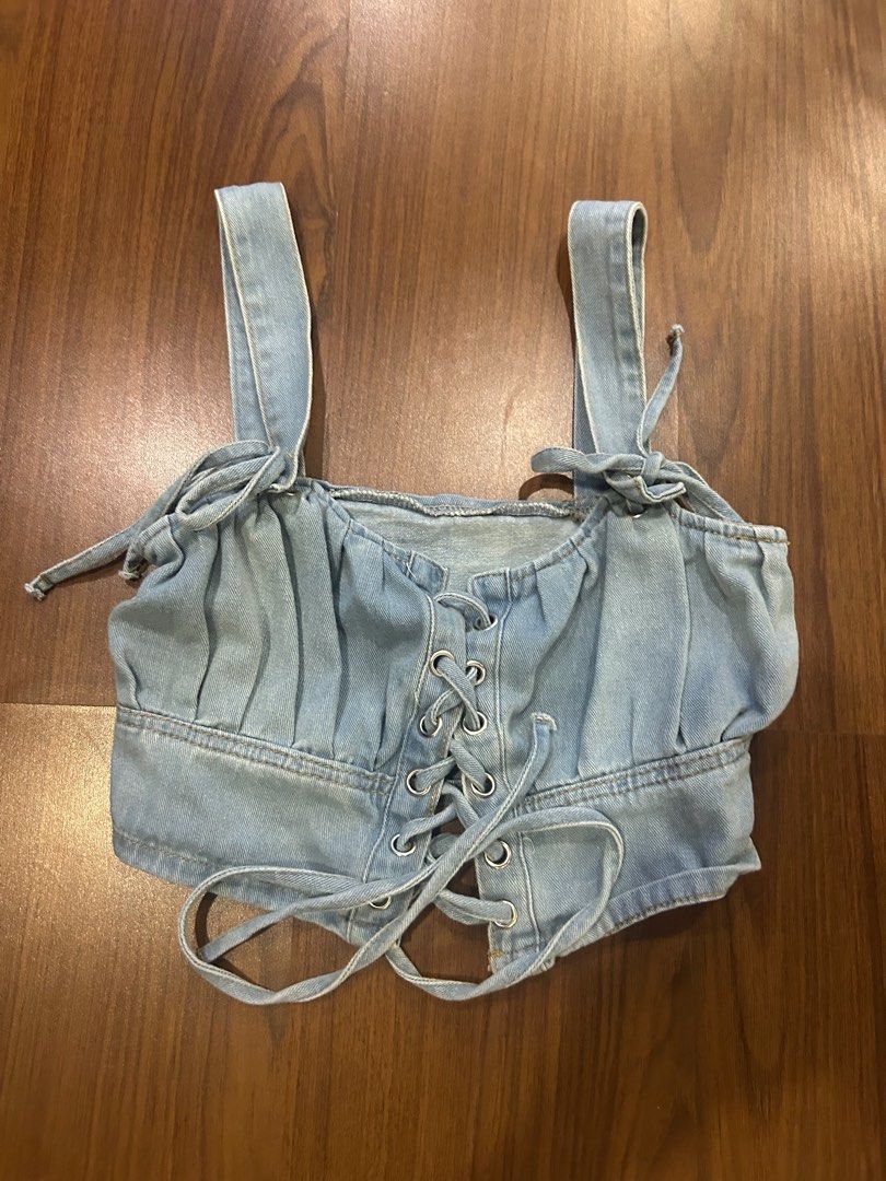 Denim Corset Top (Category: Others Tops) located in Manila. Submitted by bbstyle___ (Listing ID 1348548101, Image 3). Description: .