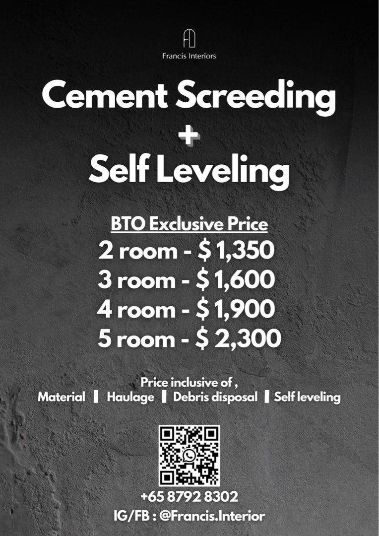Direct contractor Cement screeding/cement self leveling/Home Renovation/Tiling Hacking628630936499231125