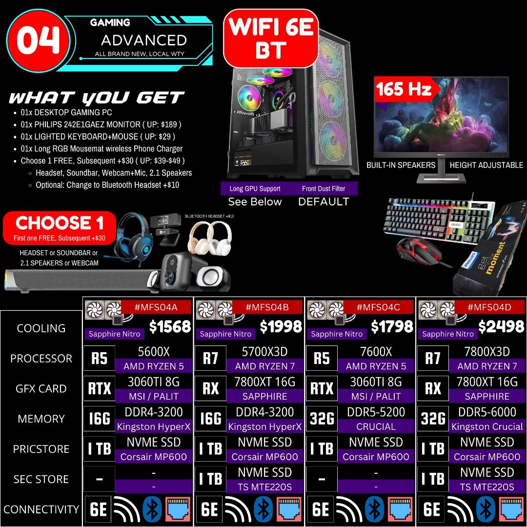 FULL SET BUNDLE DEALS PROMO OFFER | CHEAP BUDGET GAMING PC BUILD CUSTOM ...