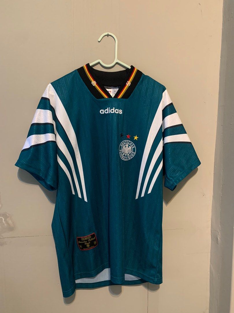 Germany 🇩🇪 Away Euro 1996 Timnas Jerman Adidas German Official  Merchandise Resmi Original Authentic Jersey Football Shirt Kit Soccer  Shirts Kits Baju