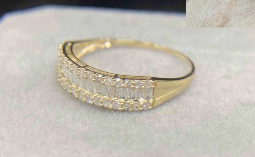 Half eternity diamond ring (Category: Rings) located in Iloilo. Submitted by cheenaaa (Listing ID 1348495219, Image 1). Description: .30 ct natural diamonds in 18k japan gold.