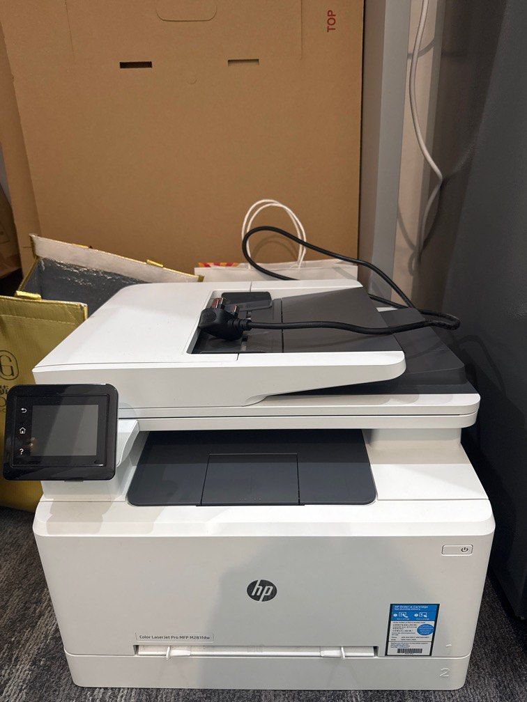 M281fdw Rear HP Color LaserJet Pro M281fdw Printer, Computers & Tech, Printers ...