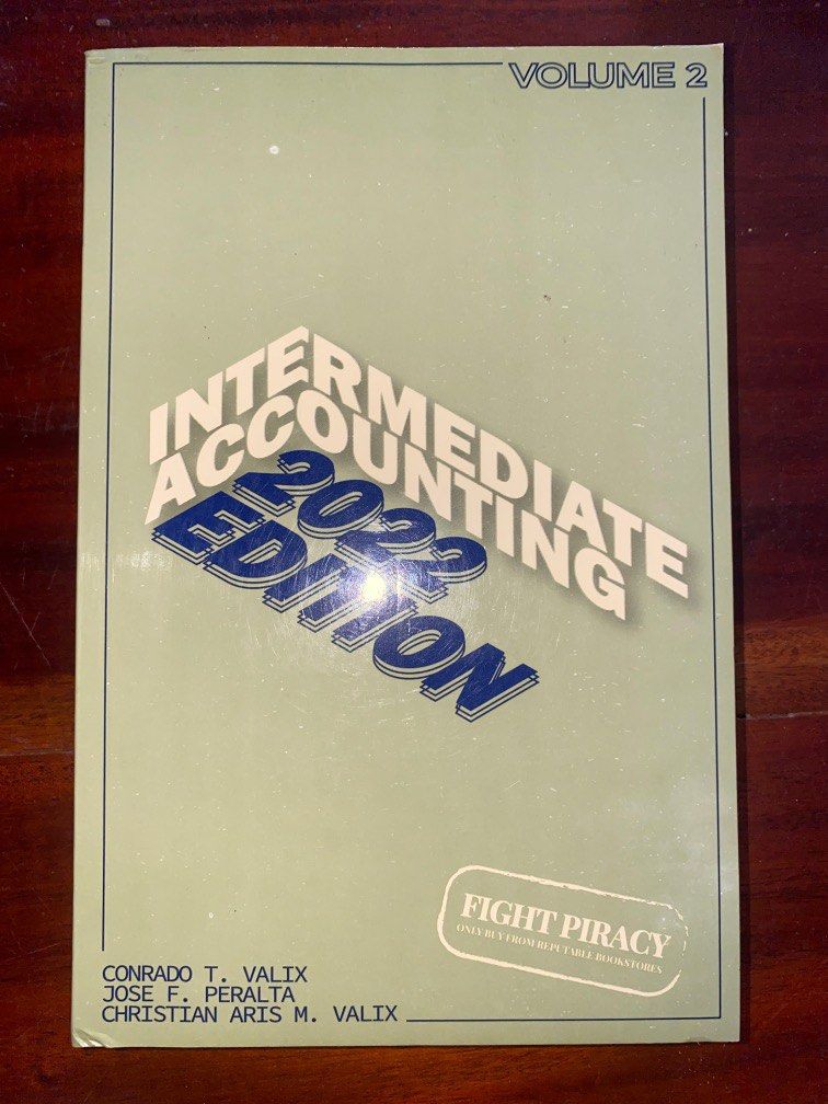Intermediate Accounting Valix 2022 Volume 2 (Category: Textbooks) located in Angeles City. Submitted by hellobeev (Listing ID 1348500693, Image 1). Description: .