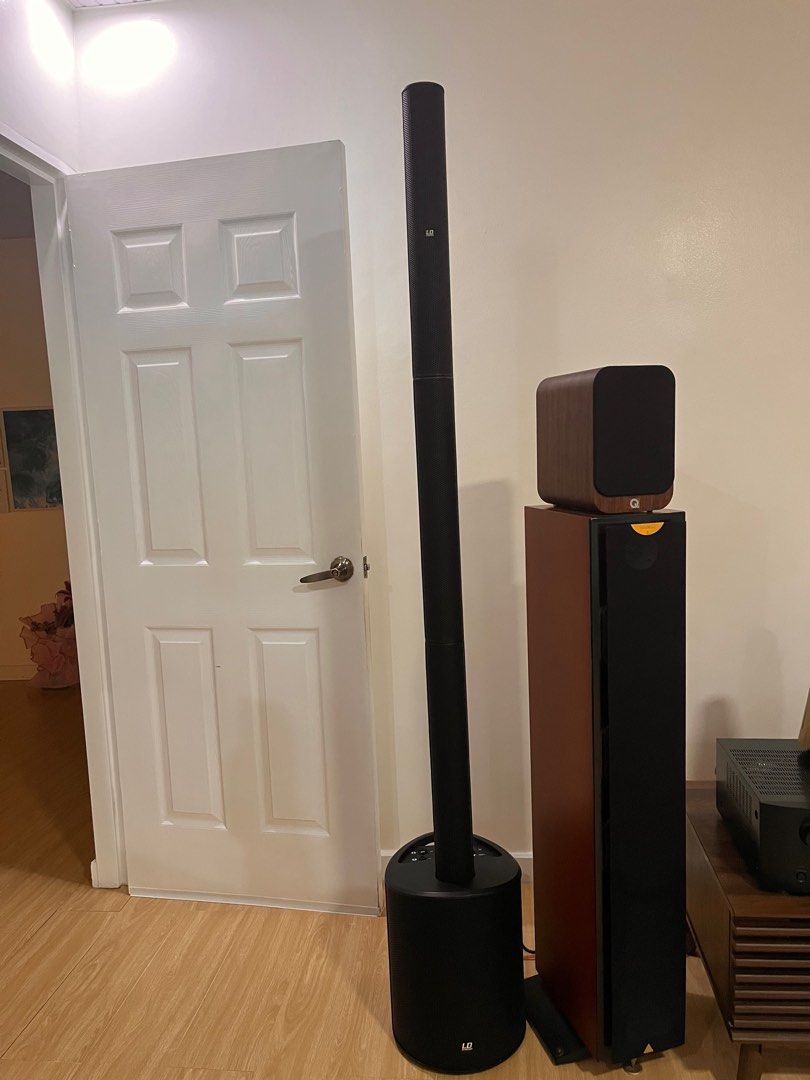LD Maui 5 speaker system (Category: Soundbars, Speakers & Amplifiers) located in Mabalacat. Submitted by aslet (Listing ID 1348626722, Image 2). Description: Used once only Napanalunan sa raffle Bnew price is 44k Open for swap: Acoustic / Electric guitar plus cash Other branded speakers Vintage amplifiers Turntable Slightly negotiable.