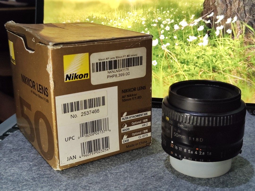 Nikon AF Lens 50mm (Category: Lens & Kits) located in Taguig. Submitted by juliestjuly (Listing ID 1348477176, Image 1). Description: good for portrait photography comes with the original box no lens cover.
