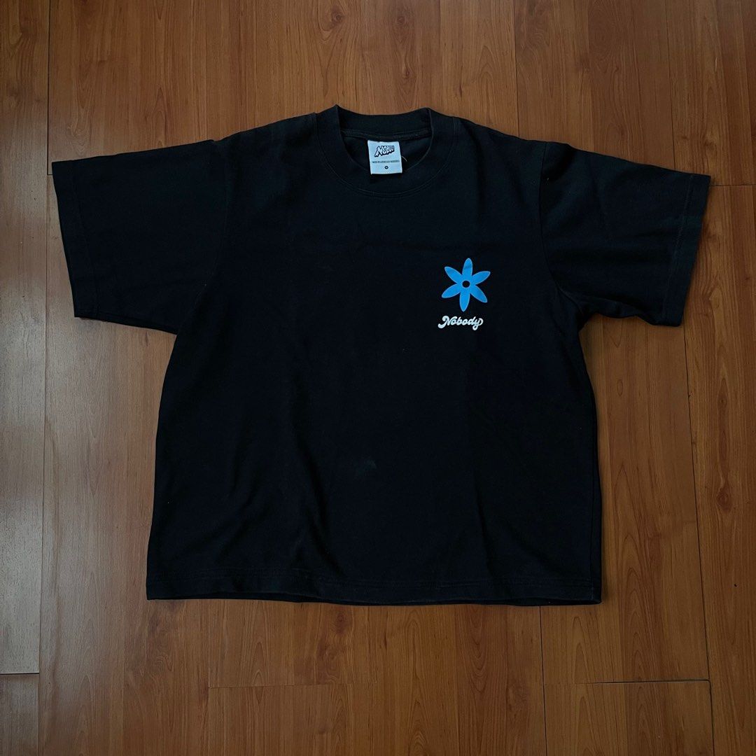 Nobody Clothing Black Shirt (Category: Tshirts & Polo Shirts ) located in Quezon City. Submitted by p__00__ (Listing ID 1348480410, Image 1). Description: Condition: 9/10 Size M on tag but length was altered W/21in L/23in.