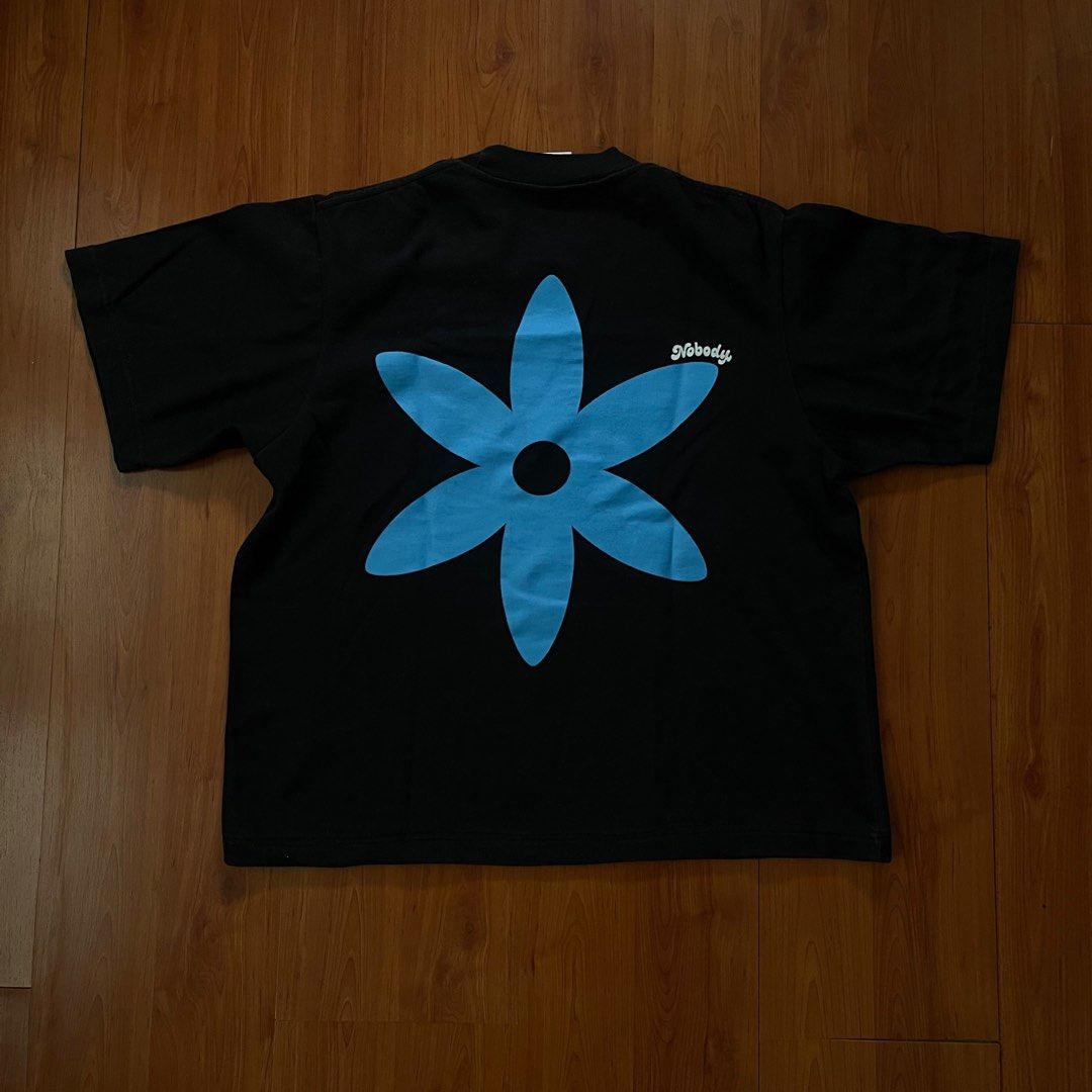 Nobody Clothing Black Shirt (Category: Tshirts & Polo Shirts ) located in Quezon City. Submitted by p__00__ (Listing ID 1348480410, Image 2). Description: Condition: 9/10 Size M on tag but length was altered W/21in L/23in.
