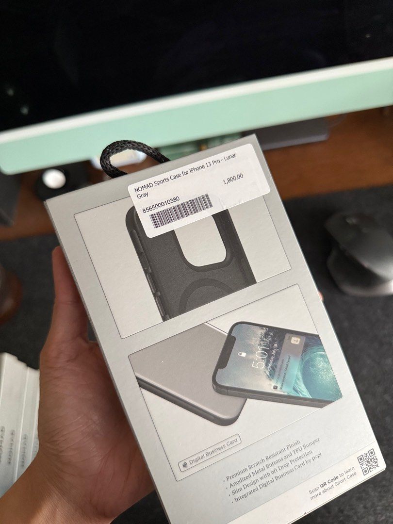 Original Nomad MagSafe Sport Case for iPhone 13 Pro (Category: Cases & Sleeves) located in Manila. Submitted by razelysonn (Listing ID 1348517056, Image 2). Description: In lunar color, last piece! Fixed price :) .