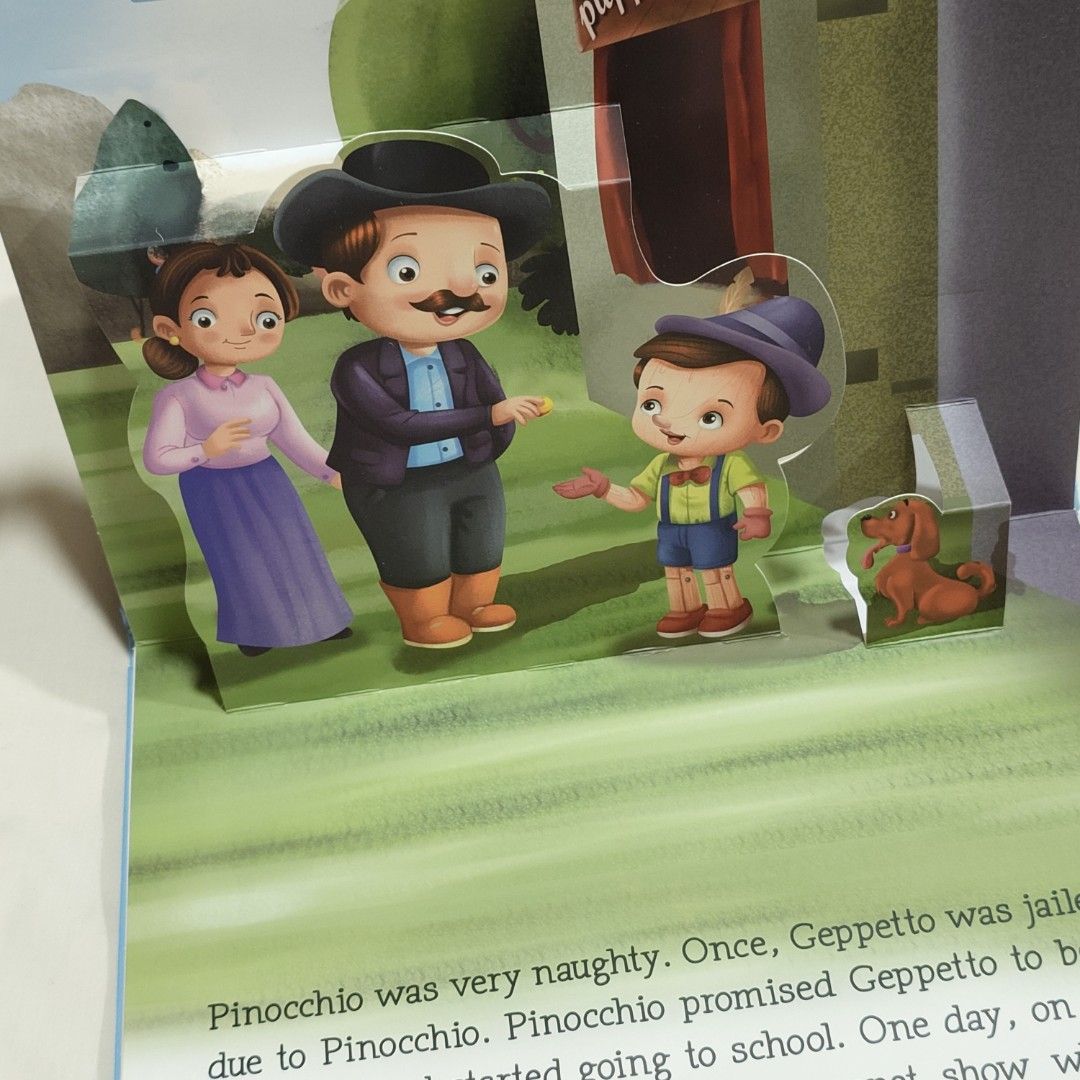 Pinocchio pop-up book (Category: Children's Books) located in Makati City. Submitted by ggreatfindsph (Listing ID 1348590144, Image 3). Description: Pinocchio (pop-up book) 150.00 Comment 'Mine' or 'M' to order 2 days reservation only Shipping every weekend 📍 Taguig City 💸 Gcash / Bank Transfer 📦 J&T / LBC / Lalamove.
