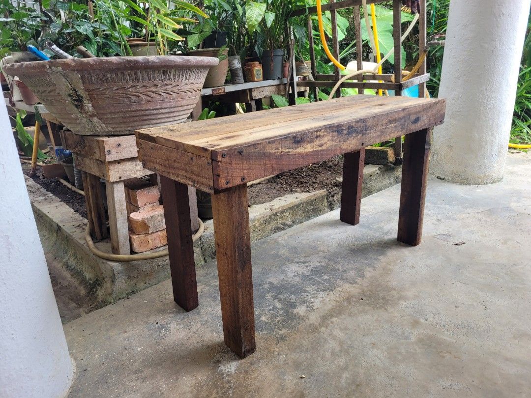 Rustic DIY Solid Multipurpose Bench (Category: Others) located in Kuala Lumpur. Submitted by slho29 (Listing ID 1348493131, Image 2). Description: Rustic DIY Solid Multipurpose Bench RM120 88cm x 34cm x 49cm 34.5" x 13.5" x 19.5" Location Cheras Taman Taynton View.