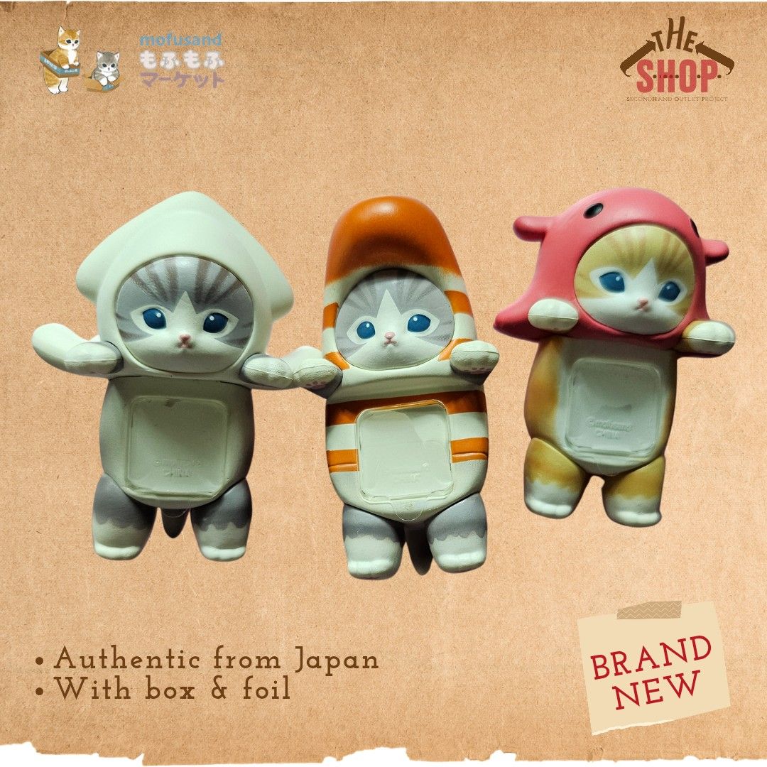Mofusand x Sonny Angel Hippers (Category: Designer & Blind Box Toys) located in Valenzuela. Submitted by thesecondhandoutletproject (Listing ID 1348449187, Image 1). Description: 💕Set Price [3 pcs]: 1,799 Individual/Tingi price 🔶️ Spotted Garden Eel Meow: 749 🐙Flapjack Octopus Meow: 880 🦑Squid Meow: 880 💳 G-Cash 🚚 Courier will be booked by buyer ❗️ SF not included 📍Valenzuela ❗️Disclaimer: THE BUYER is responsible for contacting the courie
