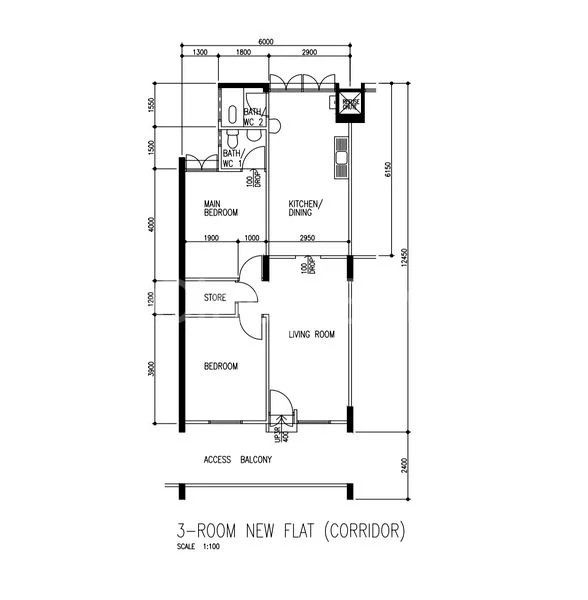Super Rare Sale! Spacious 3NG flat @ Clementi Central62853065307907112