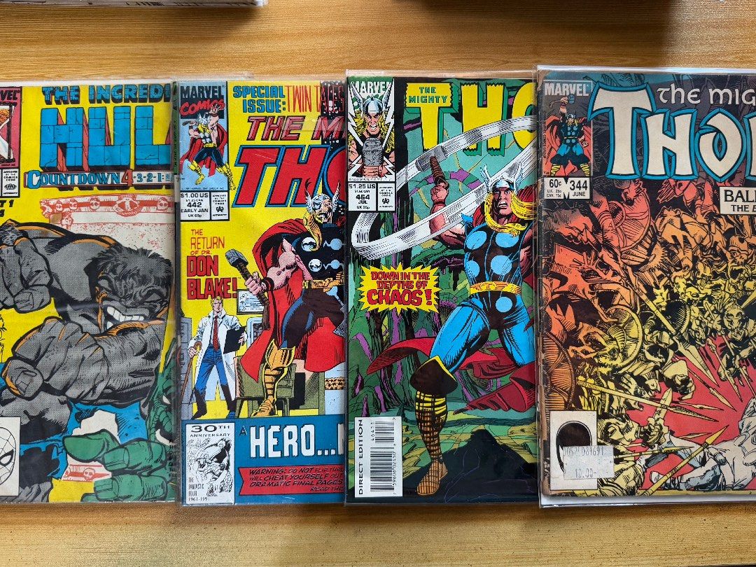 Thor and Hulk comics (Category: Comics & Manga) located in Quezon City. Submitted by jm0205decluttering (Listing ID 1348441878, Image 1). Description: .