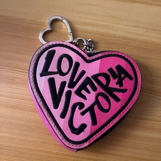 Victoria Secret 7” Heart Coin Case Keychain