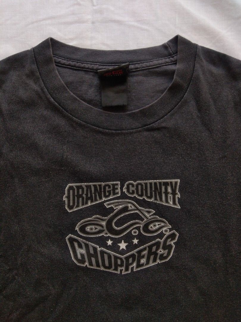 Vintage Orange County Choppers AMW 2001 (Category: Tshirts & Polo Shirts ) located in General Trias. Submitted by someofit (Listing ID 1348553482, Image 3). Description: Vintage Orange County Choppers AMW 2001 Size XL Width 22.5 Length 29.5 Sunfade Pinholes 1180 Mode of payment: Gcash Ship via j&t.